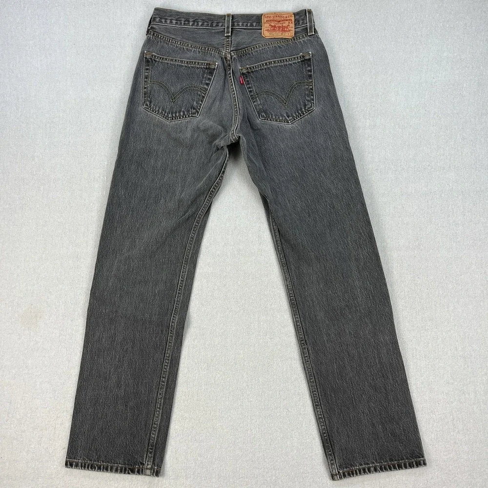 Vintage Levis 501xx Jeans Mens 32x34 *Fits 30x30 Faded Black 90s Y2K Mexico
